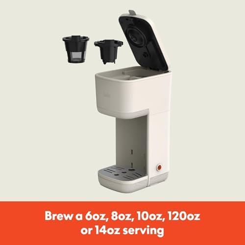 bella Single Serve Coffee Maker, K Cup & Coffee Ground Compatible, Oatmilk - Image 2