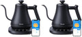 Govee Smart Electric Kettle, WiFi Variable Temperature Gooseneck Pour Over Kettle and Tea Kettle, Alexa Control, 1200W Quick Heating, 100% Stainless Steel, 0.8L, Matte Black (Pack of 2) by Unknown