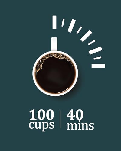 100-Cup Commercial Coffee Urn – 14l Large Stainless Steel Electric Coffee Maker for Churches, Meeting Rooms, Lounges, and Large Gatherings - Image 3