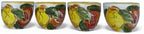 Hand Painted Italian Ceramic Espresso Cups Set of 4, 2 oz Lemon & Pomegranate Demitasse Cups, Made in Italy, Lead-Free, Dishwasher & Microwave Safe - Image 6