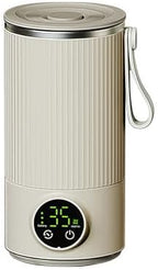 Portable Cordless 4 in 1 Milk Frother and Steamers with Temperature Control Screen and Stainless Steel Touch Control Macchiato Frother by Unknown