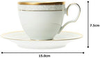 Noritake T91988/4335 Cup & Saucer (Coffee Tea) 8.5 fl oz (250 cc), Hampshire Gold Fine Porcelain - Image 7