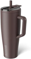BrüMate Era Flip 40oz Tumbler with 100% Leakproof Covered Straw Lid | Hygienic Covered Straw | Insulated Stainless Steel Water Bottle with Handle | Cup Holder Friendly | BPA-Free (Java) by Br%C3%BCMate