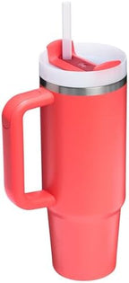Stanley Quencher H2.0 Tumbler with Handle and Straw 30 oz | Flowstate 3-Position Lid | Cup Holder Compatible for Travel | Insulated Stainless Steel Cup | BPA-Free | Hot Coral - Image 3