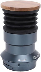 Coffee Grinder Single Dose Hopper Silicone Bellow Blower Single Dose Bean Hopper with Wood Lid for Cleaning Coffee Grounds - Image 3
