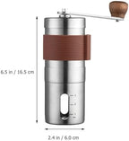 Manual Coffee Grinder Portable Hand Coffee Mill 304 Stainless Steel Burr Adjustable Grind Setting for Home, Office, and Travel Brewing - Image 2