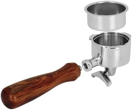 DIBTSA 51mm Espresso Portafilter Double Spouts 3 Ears Compatible with Dedica EC680, EC685 Espresso Machines - Image 2