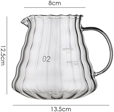Coffee Cups Coffee Carafe 500 Coffee Dripper Shared Pot Glass Funnel Portable Coffee Pot Filter Cup with Support Coffee Server Stove Home & Kitchen convenient - Image 6