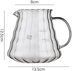 Coffee Cups Coffee Carafe 500 Coffee Dripper Shared Pot Glass Funnel Portable Coffee Pot Filter Cup with Support Coffee Server Stove Home & Kitchen convenient - Image 6