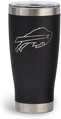 The Memory Company Officially Licensed 20oz Tumbler Etched, Buffalo Bills by TheMemoryCompany