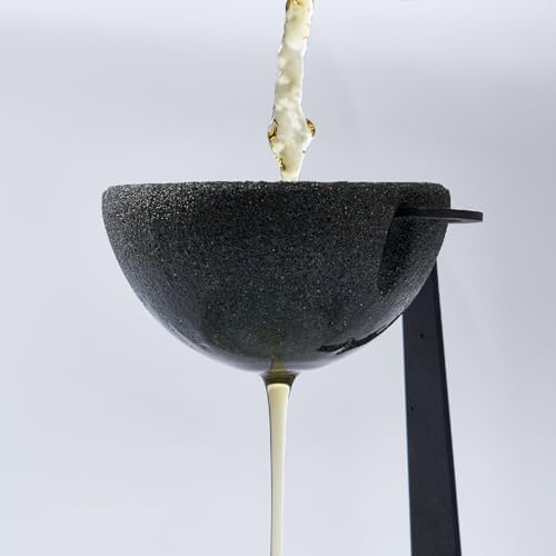 Ceramic Tea Strainer with 50 Micron Nano Filter – No Hole Gongfu Tea Infuser with Iron Stand – Enhances Flavor, Softens Water, Filters Tea Dust – Japanese Zen Style, Black Clay - Image 4