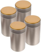 BESPORTBLE 4pcs Airtight Tea Canisters Large Tinplate Loose Leaf Tea Storage Containers with Sealed Lids for Kitchen and Use by BESPORTBLE