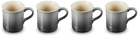 Le Creuset Stoneware Vancouver Mug, Set of 4, 14 oz. each, Oyster - Image 2