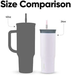 Owala Tumbler Stainless Steel Water Bottle 24 oz Bunny Hop - Image 6