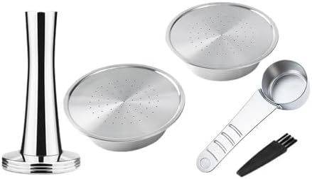 Compatible With Philips，Compatible With Senseo，HD7801 Reusable Capsule Stainless Steel Espresso Bag Crema Filter,Coffee Capsule Filter(2pc-ss-ti) by Unknown