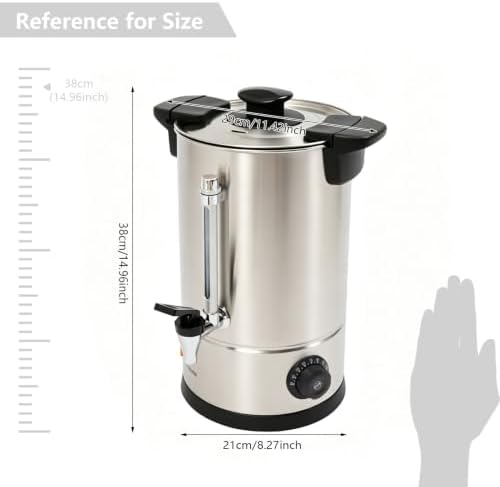6.1L Commercial Coffee Urn,Stainless Steel Large Coffee Maker - Image 4