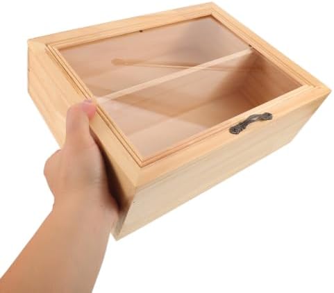 ARTIBETTER Desktop Storage Rack Double Layer Beige Wooden for Tea Bags - Image 4