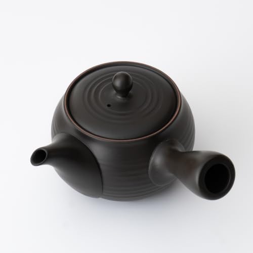 Japanese Kyusu Teapot [Black] 420ml/14.2 fl oz capacity Tokoname Yaki | Japanese Tea KIMIKURA - Image 4