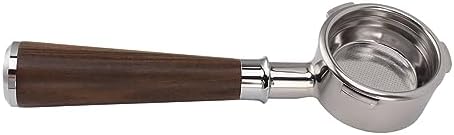 Ymiko Set Ear for 58mm Bottomless Portafilter with Solid Wood Handle Compatible with Barsetto Coffee Machine Stainless Steel Design for Enhanced Brewing Experience (#2) - Image 2