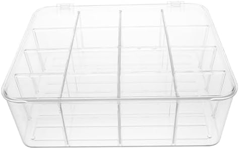 Plastic Tea Bag Holder with 16 Compartments and Lid Organizer by SOIMISS