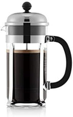 Bodum 34oz Chambord French Press Coffee Maker with BPA-Free Tritan Plastic Carafe, Brushed by Bodum