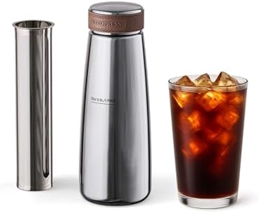 NitroPress Cold Brew Coffee Maker - Stainless Steel Home Brew Kit by Hatfields