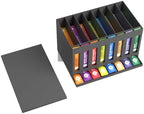Drink Packet Organizer, 8 Slot Dispenser with Front Pull Windows for Drink Mix Packets, Electrolyte Sticks and Tea Bags, Tea Bag Organizer for Pantry and Coffee Station (Matte Black, One Size) - Image 5