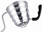 Zerodis Gooseneck Pour Over Coffee Pot, 304 Stainless Steel Drip Kettle with Thermometer, for Gas Electric Induction Stoves Stovetop Kettle (1.2L) - Image 7