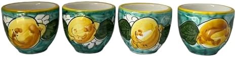 Espresso Cup Set of 4, Ceramic Cups Made in Italy, 2 oz Italian Coffee Cups, Coffee Lover Gift Set, Made in Italy Pottery - Image 4