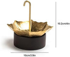 4 in 304 Stainless Steel Umbrella Tea Strainer, Fine Mesh Filter Tea Infuser with Copper Handle, Portable Loose Leaf Tea Filter for Home Office Tea House Coffee Shop(Gold) - Image 3