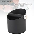 Small Coffee Knock Box, Espresso Knock Box Coffee Grounds Container, Carbon Steel Espresso Knock Box for Household (Black) - Image 2
