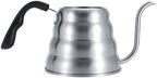Emoshayoga Stainless Steel Coffee Pour Over Kettle, Tiered Body Gooseneck Spout with Built In Thermometer for Gas Electric Induction Stove Stovetop (Sanding plus thermometer 1.2L) - Image 4