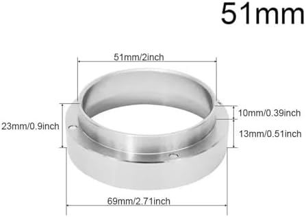 Portafilter Funnel 10 Pcs Coffee Powder Anti-Fly Metering Ring is Suitable for Espresso Coffee Grinders (51mm 53mm 58mm)(White 51MM) - Image 2