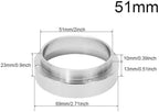 Portafilter Funnel 10 Pcs Coffee Powder Anti-Fly Metering Ring is Suitable for Espresso Coffee Grinders (51mm 53mm 58mm)(White 51MM) - Image 2