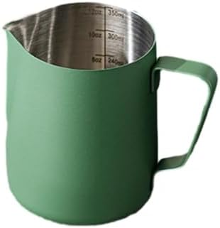 Milk Frother Cup,Coffee Jug,Stainless Steel Kitchen Milk Cup Crafts Coffee Latte Frothing Pitcher Mug Frothing Jugs Foam Art 350/600ml Steaming Mugs(350ml) - Image 4