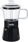 La Cafetière Verona Glass Espresso Maker, Black, 6 Cup, Gift Boxed by La+Cafeti%C3%A8re