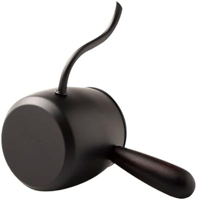 304 Stainless Steel Gooseneck Kettle, Elegant Coffee Pot with Lid for Precision Pouring, Ideal for Tea and Coffee Lovers (Black) - Image 4