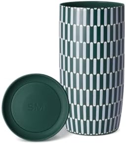 Simple Modern Insulated Travel Coffee Mug 360° Lid | 16oz | Striped by Unknown