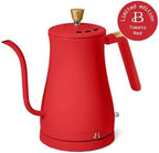 1 Liter Electric Gooseneck Kettle with Precision Pour Spout, Auto Shut Off, Cordless Design, 1200W (Tomato Red) - Image 2