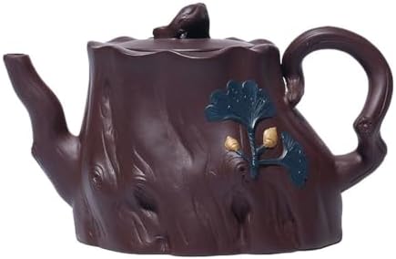 REIK Tea Pot Creative Tree Stump Teapot Handmade Large Capacity Teapot Office Desktop Purple Clay Teapot Teapot for Infuser by Unknown