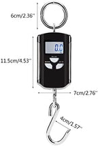 Mini Electronic Digital Stainless Steel Hook Scale Fish Hanging Crane LCD Loop Weight Balance(E) - Image 3