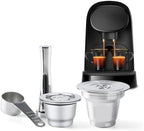 Refillable Reusable Capsule Compatible With LM8014 / 60 L'Or Barista Capsule Espresso Coffee Maker Stainless Steel Filter Pod(1pc 1tamper) - Image 2