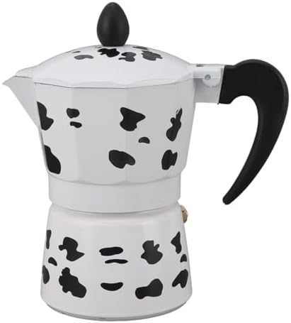 Espresso Stovetop Coffeemaker, Stovetop Espressos Maker, Coffee Maker for Home Cafe Outdoor Activities Camping Travel (3 Cups 150ML) by QANYEGN