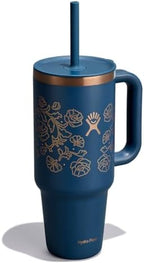 Hydro Flask 40 Oz Travel Tumbler with Handle, Lid and Straw - Insulated Stainless Steel in Western Dark Blue - Image 2