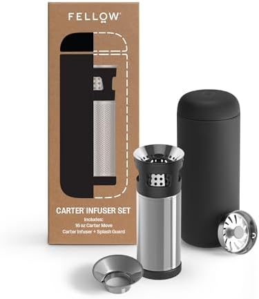 Fellow Carter Tea Infuser for Loose Leaf Tea and Cold Brew - Matte Black by Unknown