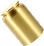 Brass Tea Tin with Lid, Portable Airtight Canister for Loose Leaves by BESPORTBLE