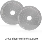 Coating Espresso Puck Screen 51/53/58.5mm Reusable Metal Filter 0.8mm Thickness Lower Shower Screen(2pcs H 58.5mm) - Image 2