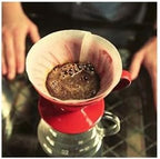 SODEF Ceramic V60 02 Coffee Dripper Red for Pour Over Brewing 600ml+ Capacity Dishwasher Safe - Image 2