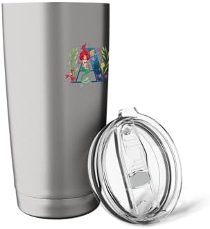 Disney Princess Alphabet Monogram Mermaid Letter A for Ariel Stainless Steel Insulated Tumbler - Image 5