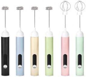 Egg Whisk Electric Milk Frother, Black - Image 3